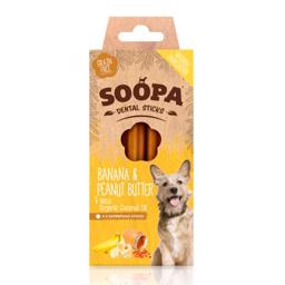 Soopa Vegan Dog Snack Banana & Peanutbutter Dental Sticks